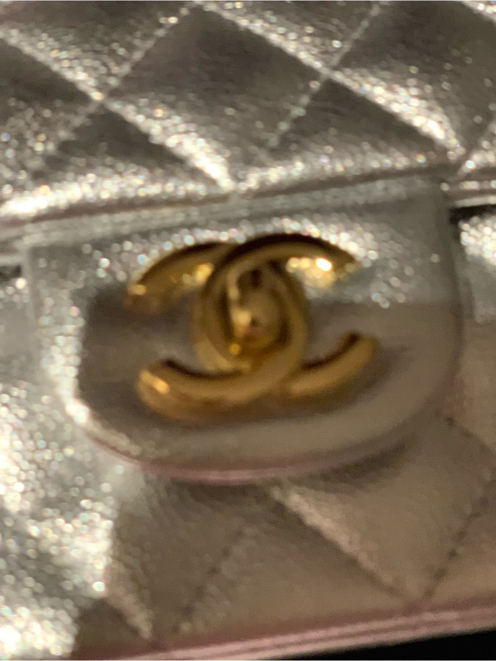 Brand new this week season rare Limited edition authentic Chanel silver purse - Picture 11 of 17